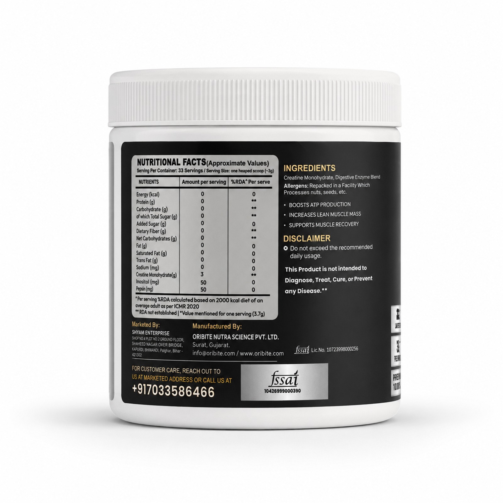 Unflavoured Creatine Monohydrate for Fitness Goals - Image 3