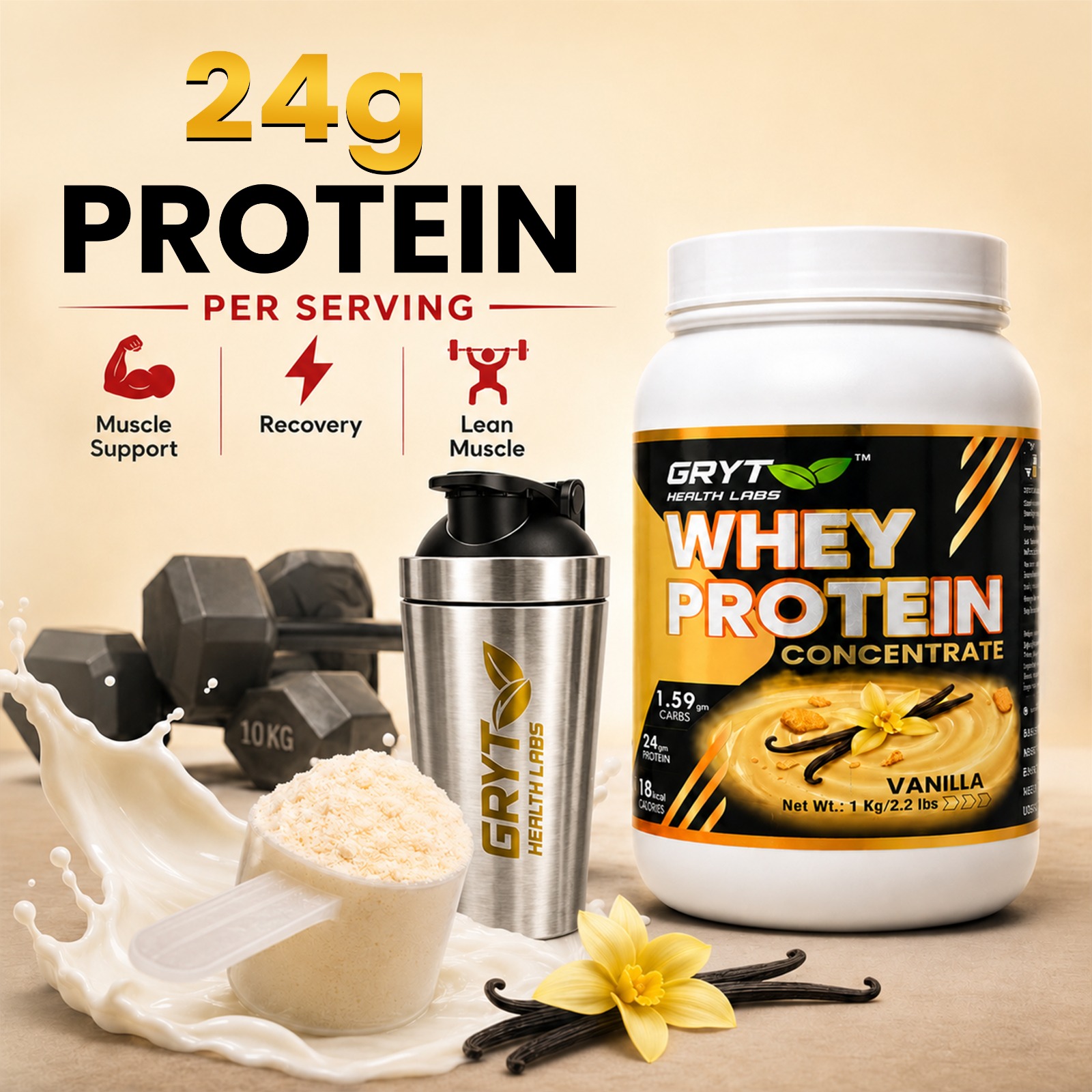 Vanilla Whey Protein Concentrate for Daily Fitness - Image 7