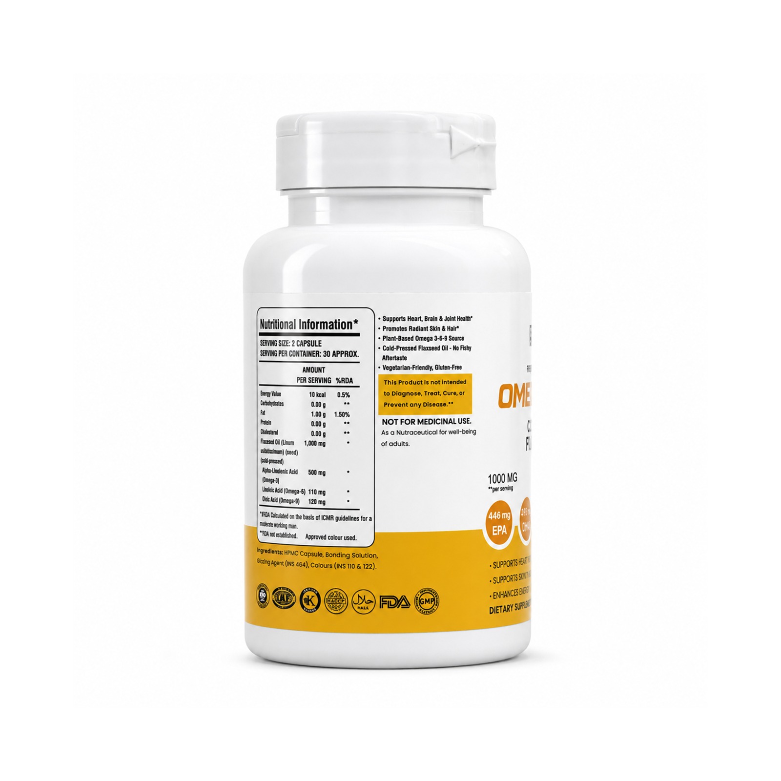 Omega 3-6-9 Flaxseed Oil Capsules for Wellness - Image 4