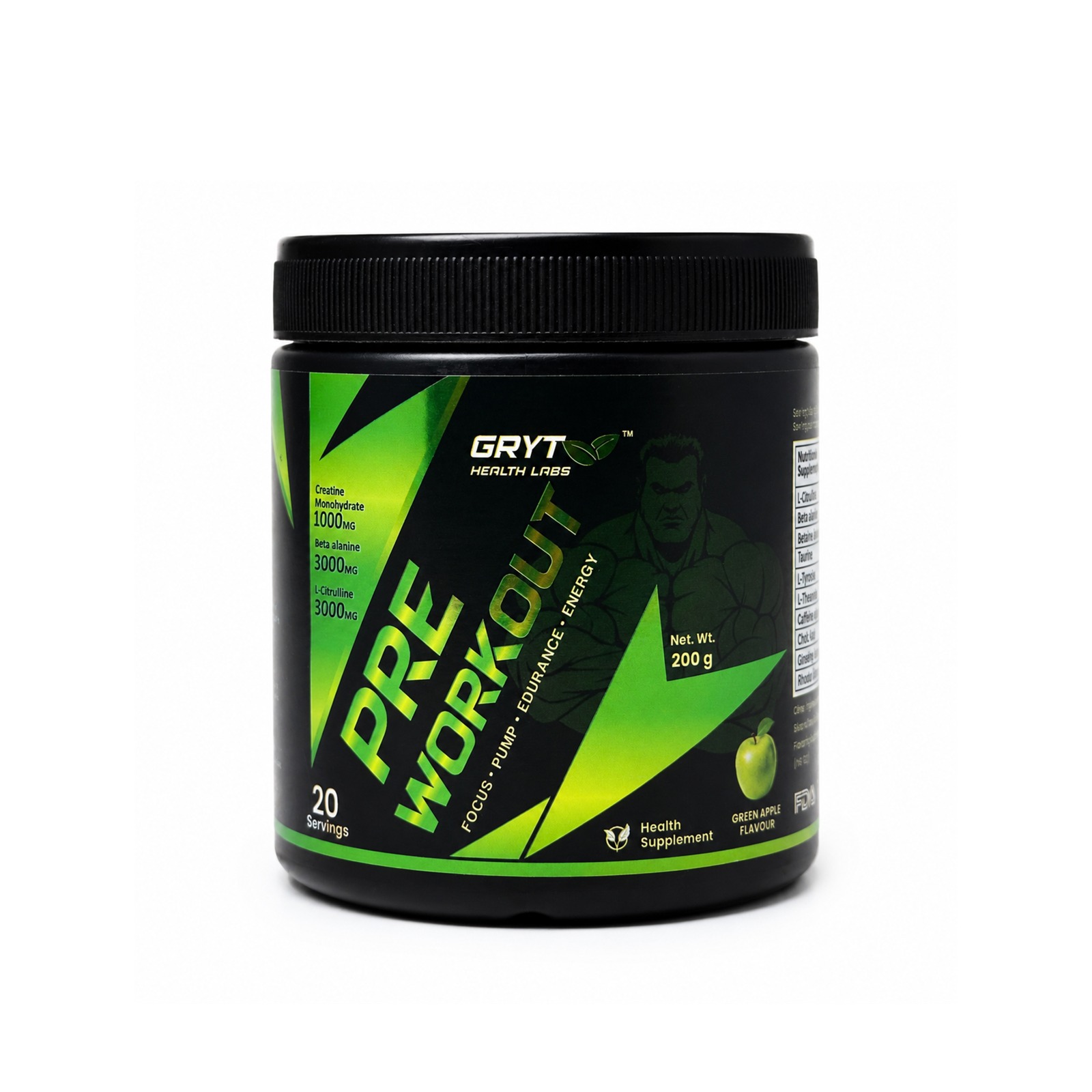 Pre Workout Supplement for Energy and Fitness