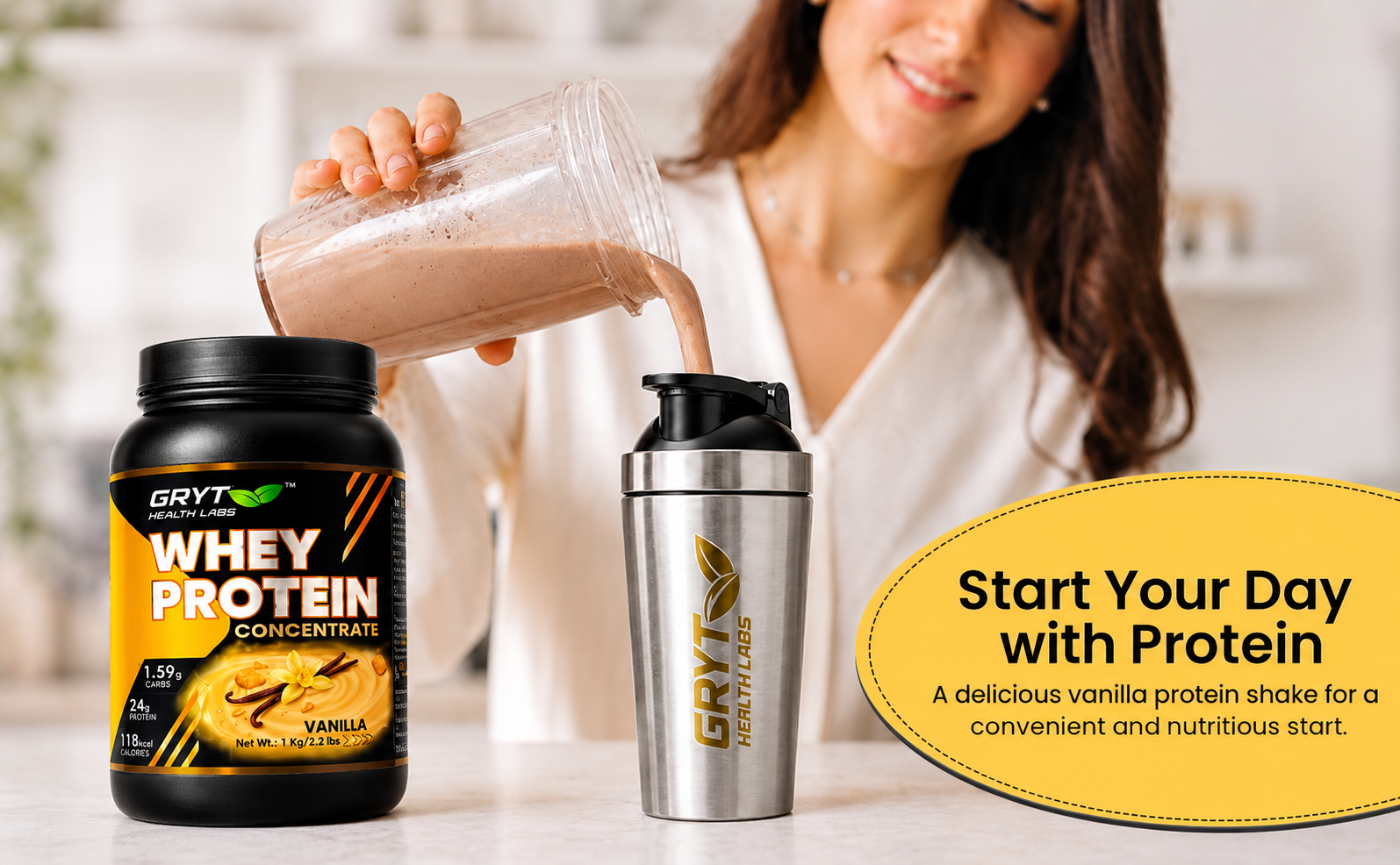 Vanilla Whey Protein Concentrate for Daily Fitness - Image 2