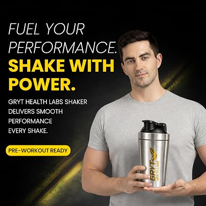 Steel Shaker Bottle for Gym and Fitness Workouts - Image 4