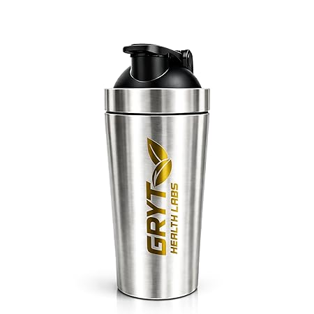 Steel Shaker Bottle for Gym and Fitness Workouts