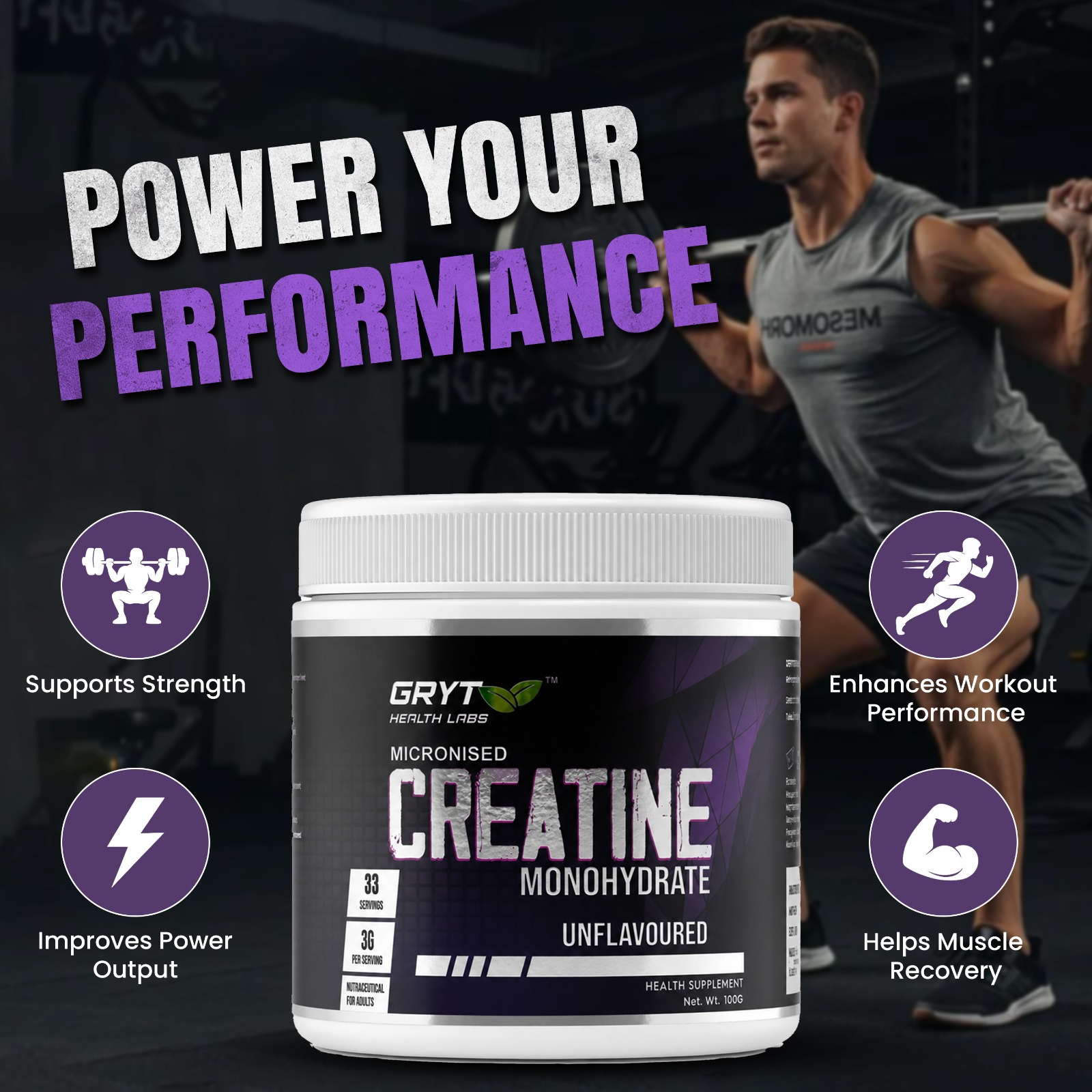 Unflavoured Creatine Monohydrate for Fitness Goals - Image 10