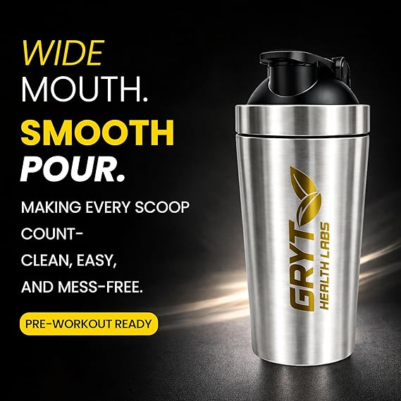 Steel Shaker Bottle for Gym and Fitness Workouts - Image 5