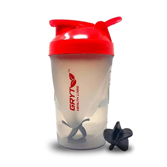 Small Plastic Shaker Bottle Red for Fitness Use
